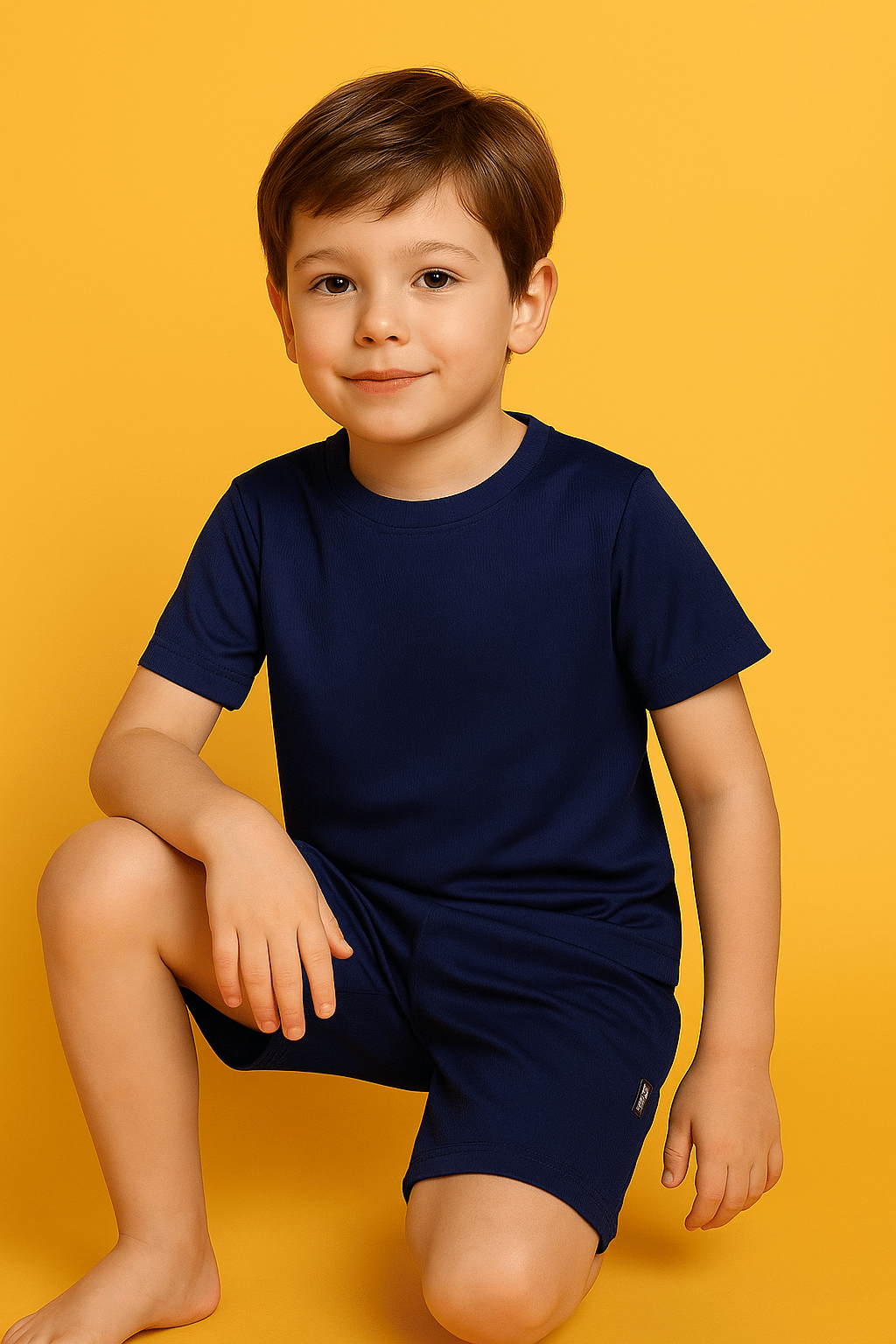     			ALY JOHN Pack of 1 Baby Boys Cotton T-Shirt & Shorts Set ( Blue )