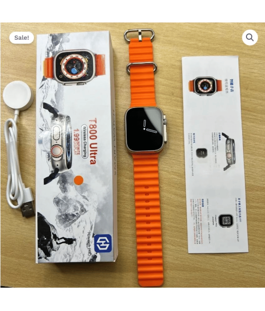     			AMOLED BT Calling Smart Watch with Silicone Strap Upto 1-2 days Backup