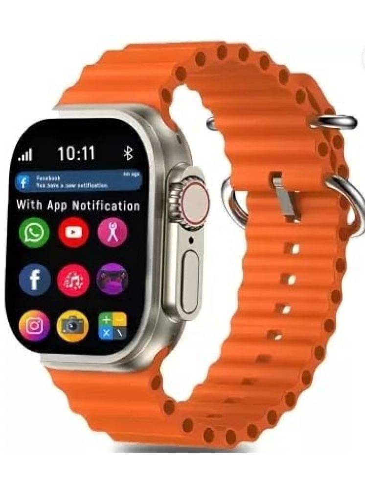     			AMOLED BT Calling Smart Watch with Silicone Strap Upto 1-2 days Backup