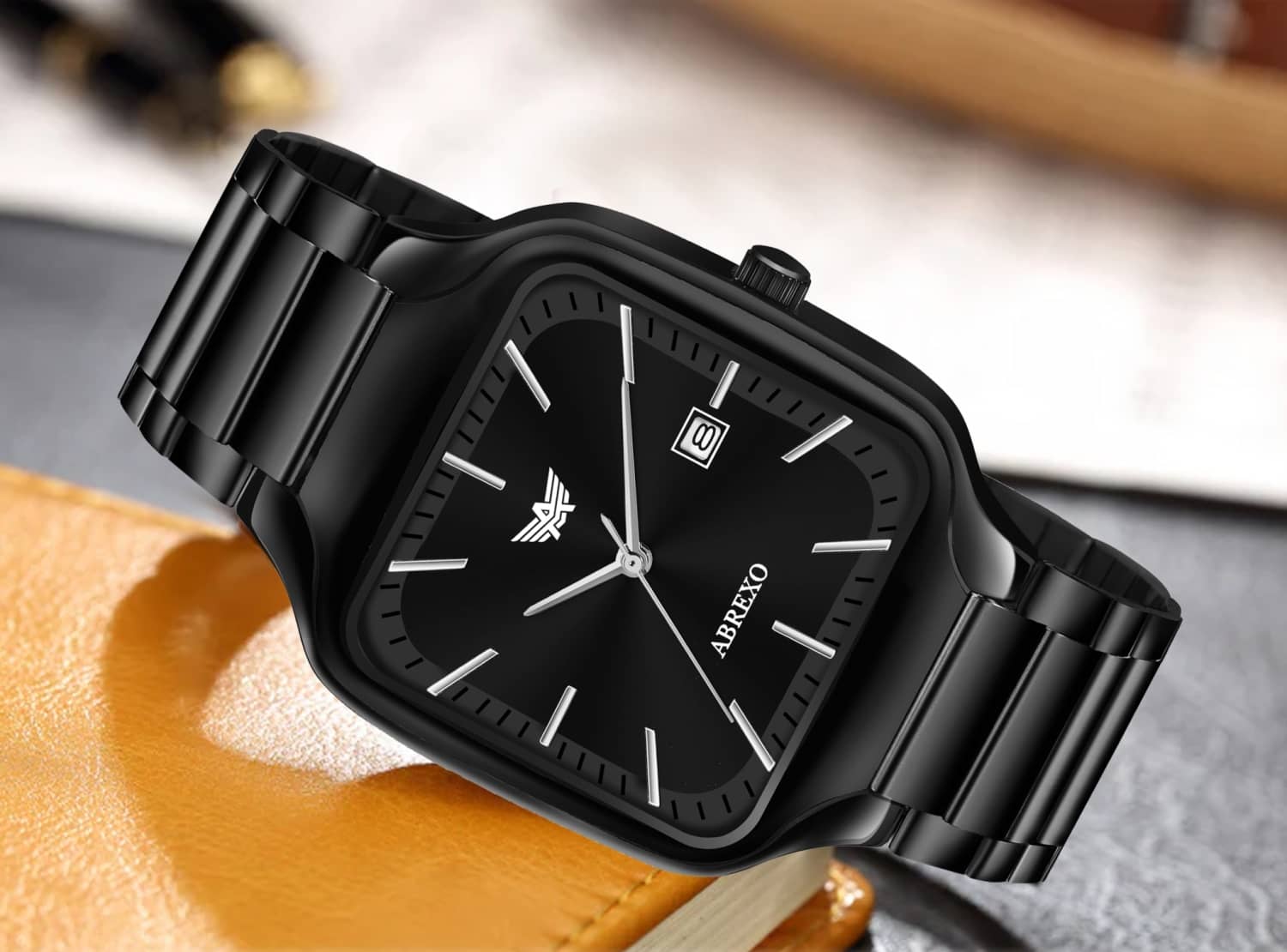 Abrexo Black Stainless Steel Analog Men's Watch