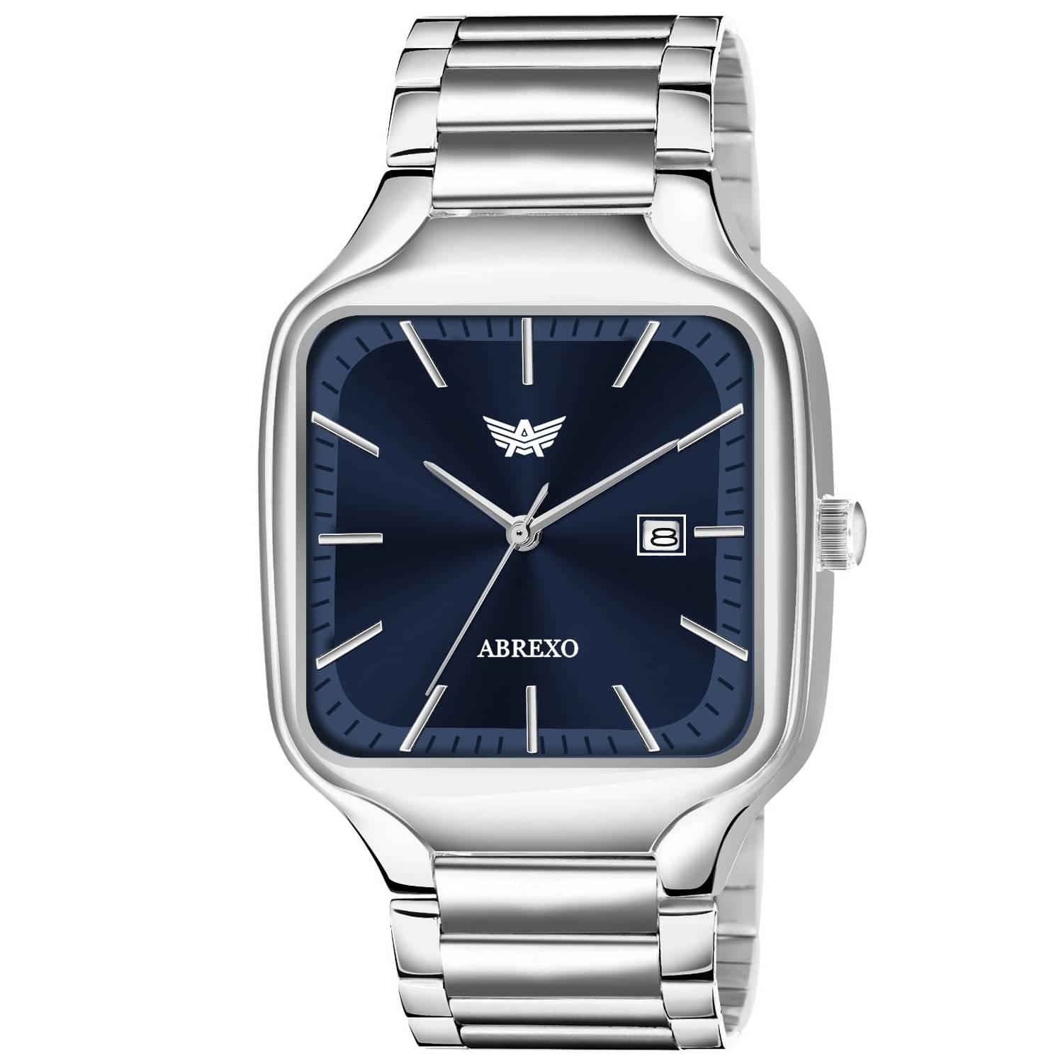     			Abrexo Silver Stainless Steel Analog Men's Watch