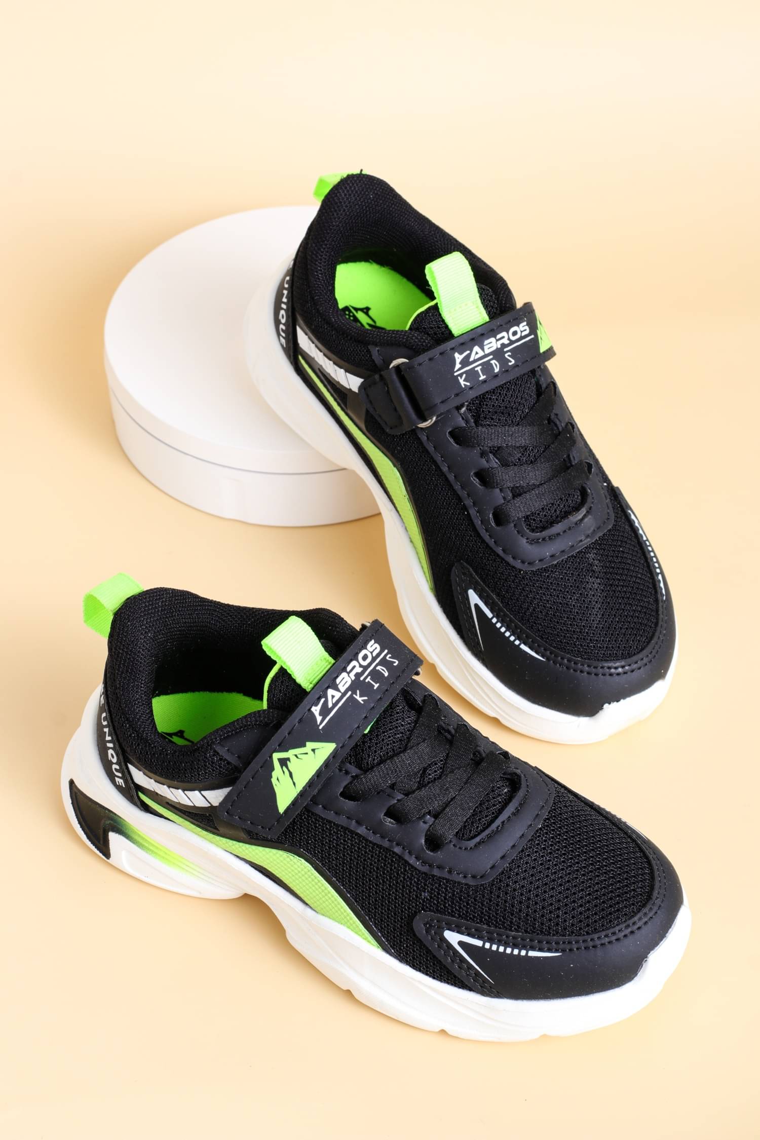     			Abros - Black Boy's Running Shoes ( 1 Pair )