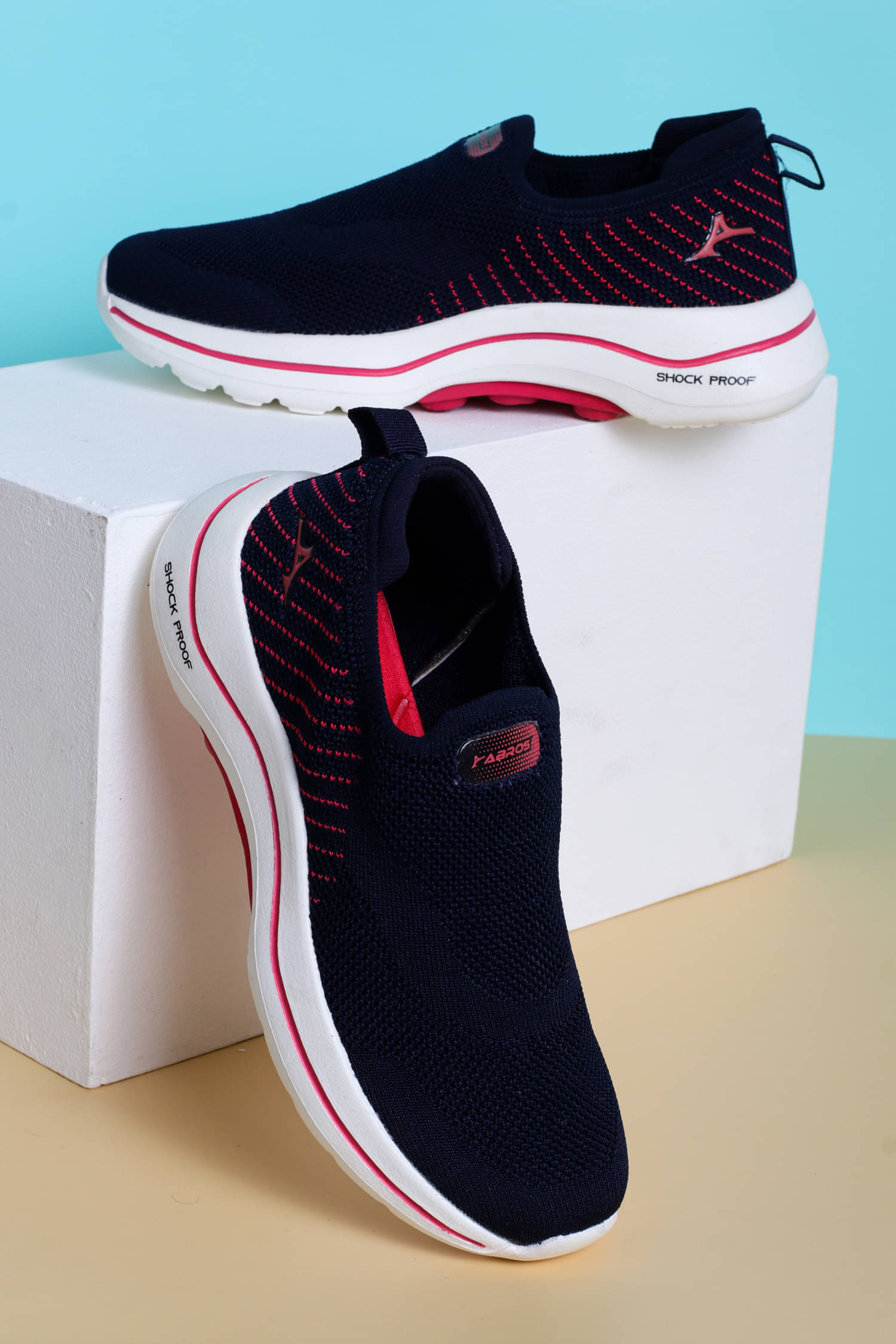     			Abros Navy Blue Women's Slip On