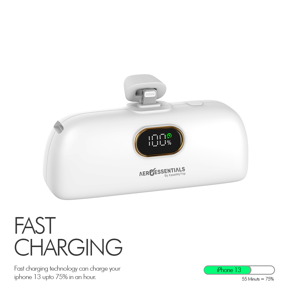     			Aeroessentials 5000 -mAh 5V/3A Li-Ion Power Bank