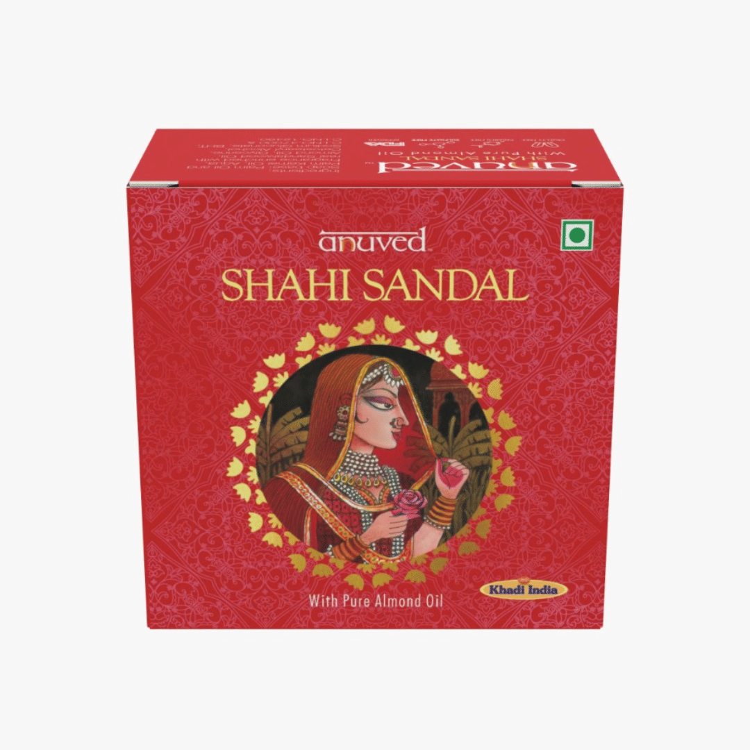 Anuved Beauty pure Sandalwood for Soft & Glowing Skin Bathing Bar for All Skin Type ( Pack of 6 )