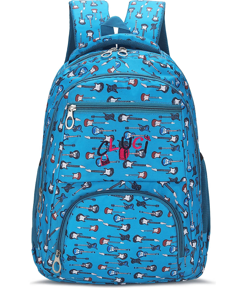 Smily Kiddos Blue Polyester Backpack For Kids - Main Image