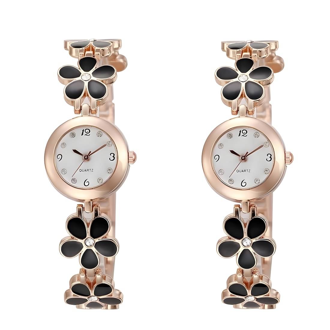     			DECLASSE Black Metal Analog Womens Watch