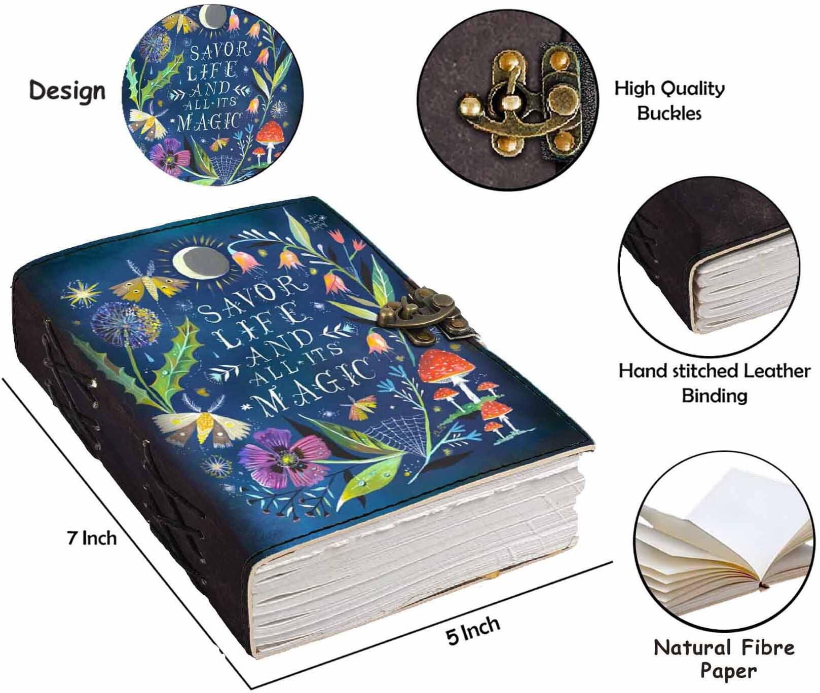 DI-KRAFT HANDCRAFTED DESIGNER REXGIN JOURNAL A5 Journal UNRULED 200 Pages (MULTICOLOR58) DI-KRAFT HANDCRAFTED DESIGNER REXGIN JOURNAL A5 Journal UNRULED 200 Pages (MULTICOLOR58)