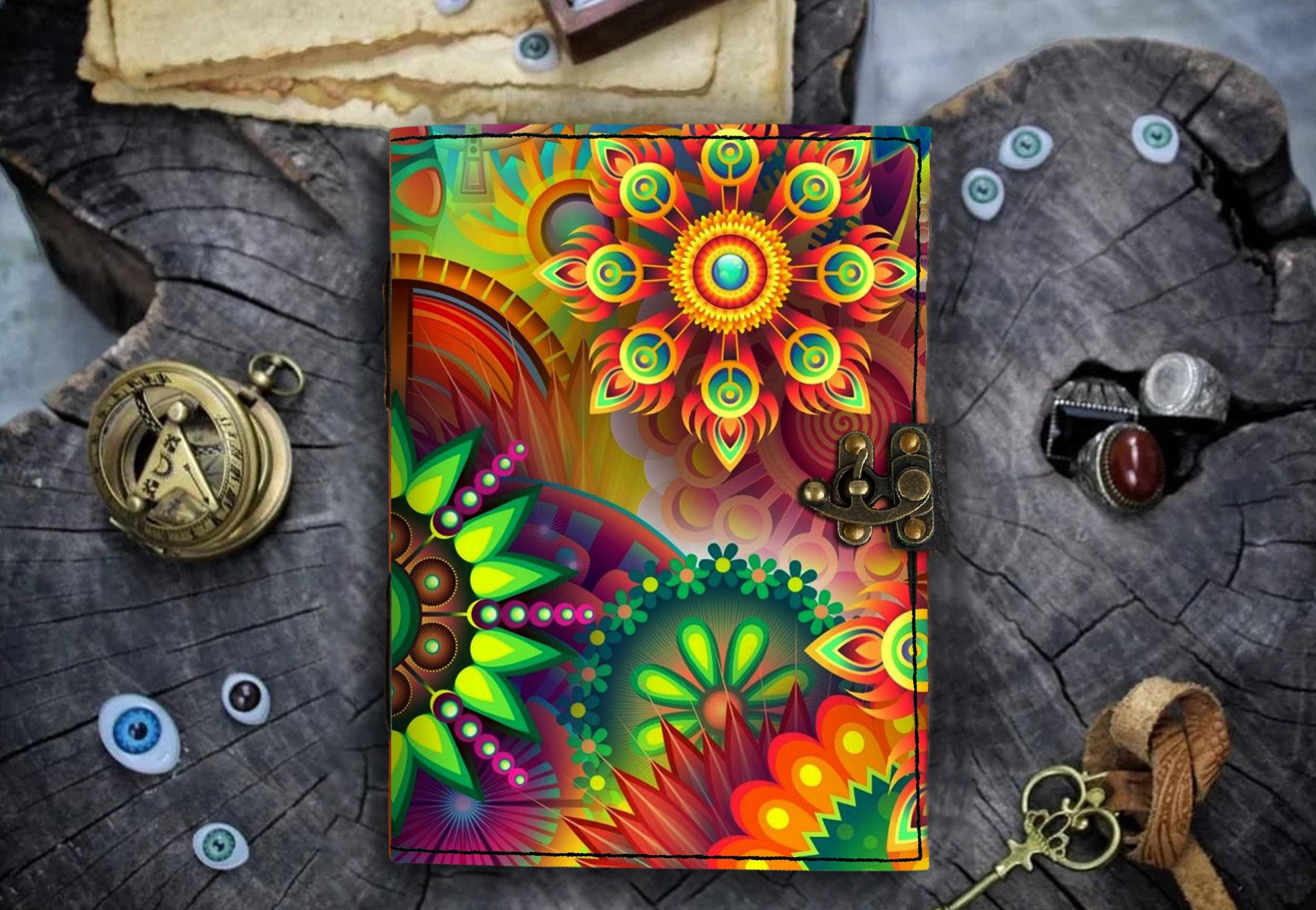     			DI-KRAFT HANDCRAFTED DESIGNER REXGIN JOURNAL A5 Journal UNRULED 200 Pages (MULTICOLOR03)