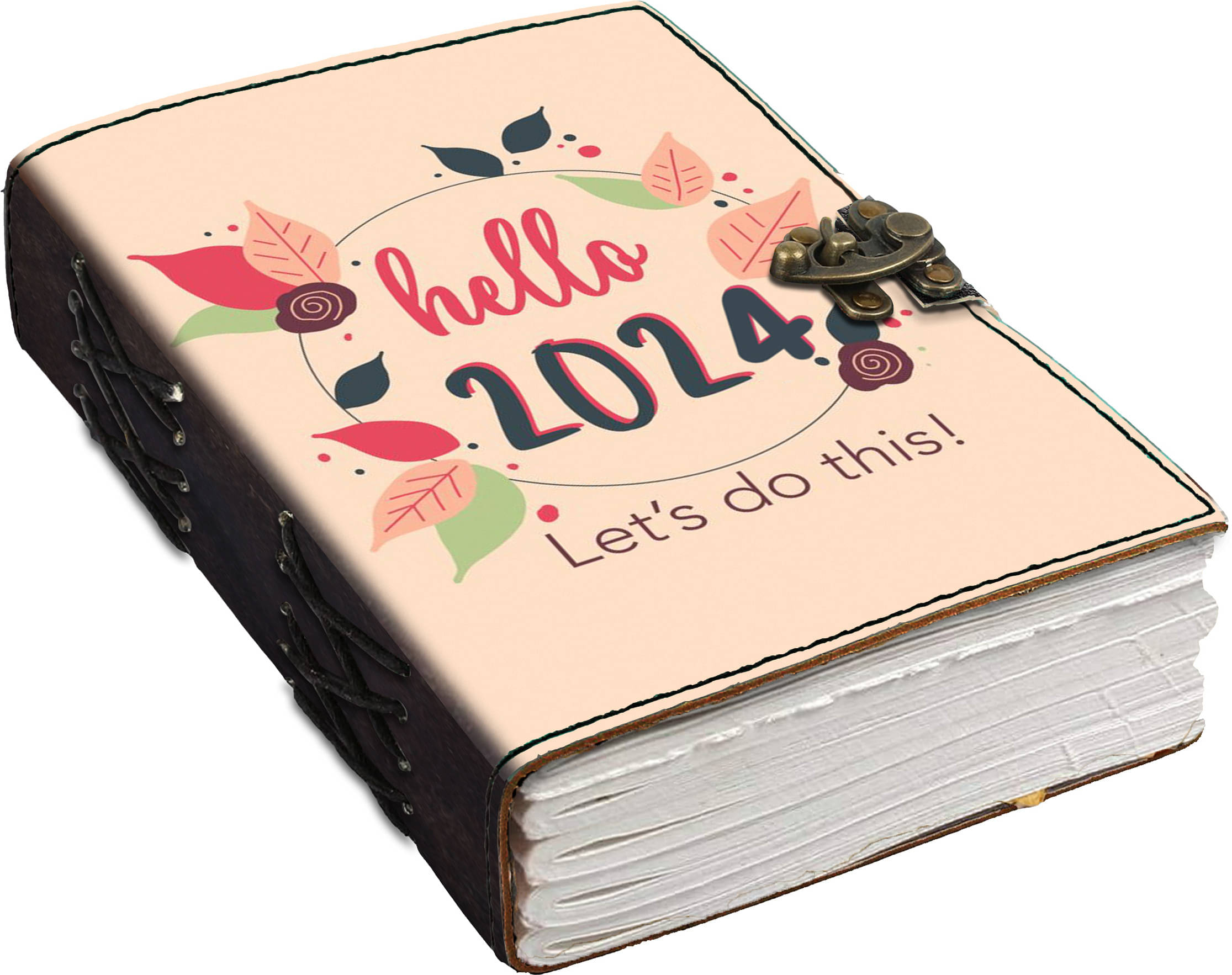     			DI-KRAFT NEW YEAR 2024 HANDCRAFTED DESIGNER REXGIN JOURNAL A5 Journal UNRULED 200 Pages (MULTICOLOR01)