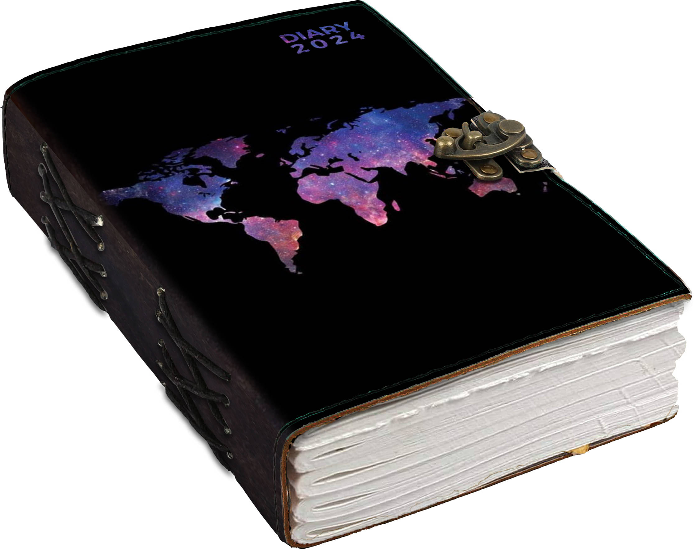     			DI-KRAFT NEW YEAR 2024 HANDCRAFTED DESIGNER REXGIN JOURNAL A5 Journal UNRULED 200 Pages (MULTICOLOR01)