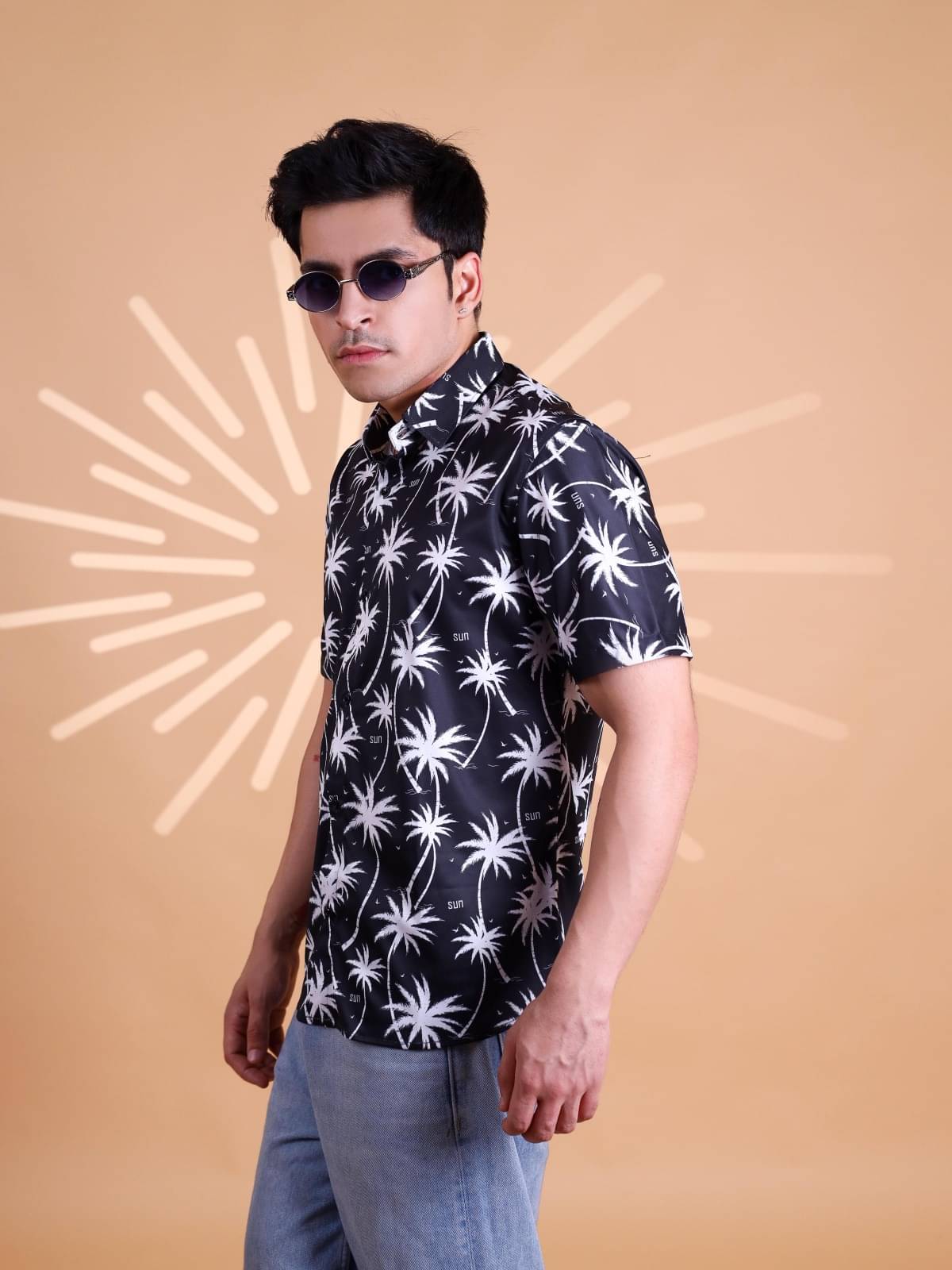     			Fesner Cotton Blend Regular Fit Printed Half Sleeves Men's Casual Shirt - Multicolor ( Pack of 1 )