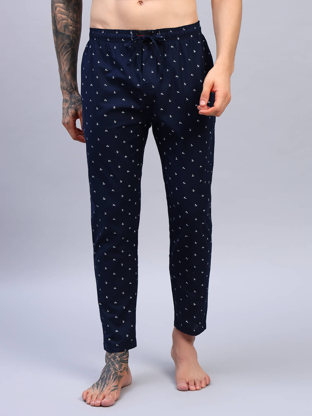     			Flamboyant Navy Blue Cotton Men's Trackpants ( Pack of 1 )