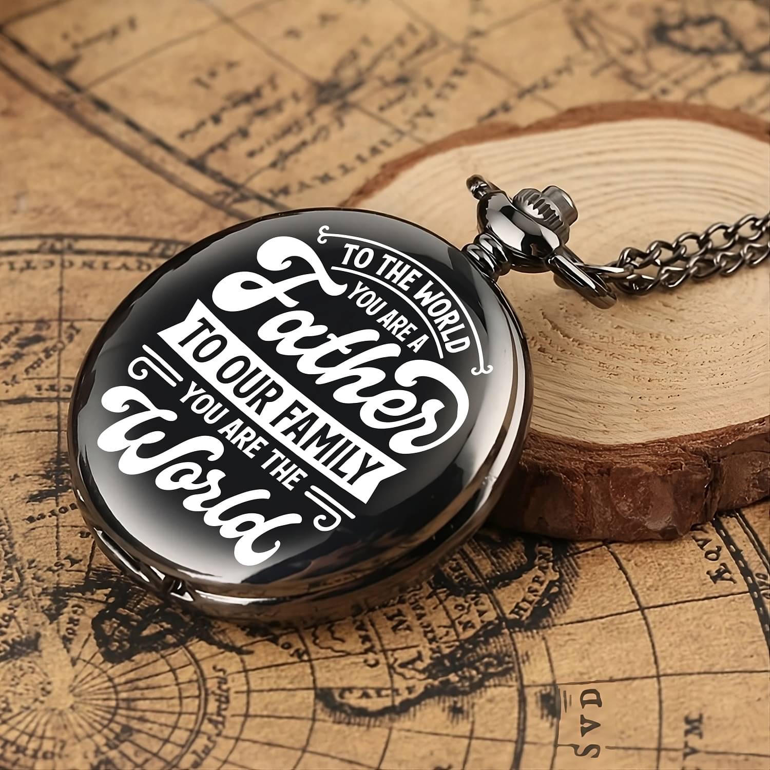     			Gala Time Antique Black Pocket Watch Keyring Gift for The Legend Dad Father Men Keychain ( Pack of 1 )