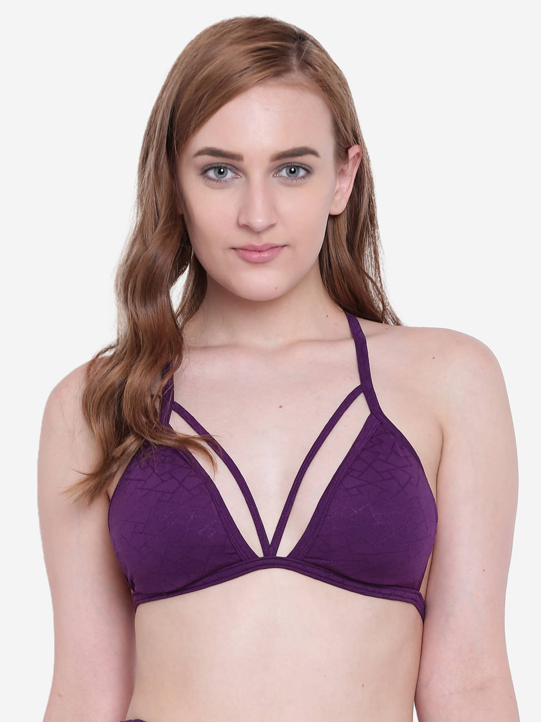     			La Intimo Pack of 1 Polyester Lightly Padded Plunge Bra For Women ( Purple )