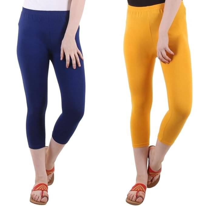     			Myo Cotton Lycra Capris - Multicolor 1 Pack of 2