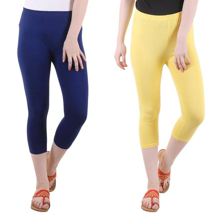    			Myo Cotton Lycra Capris - Multicolor 1 Pack of 2