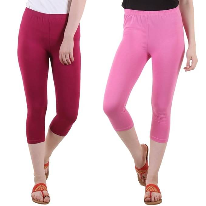     			Myo Cotton Lycra Capris - Multicolor 1 Pack of 2