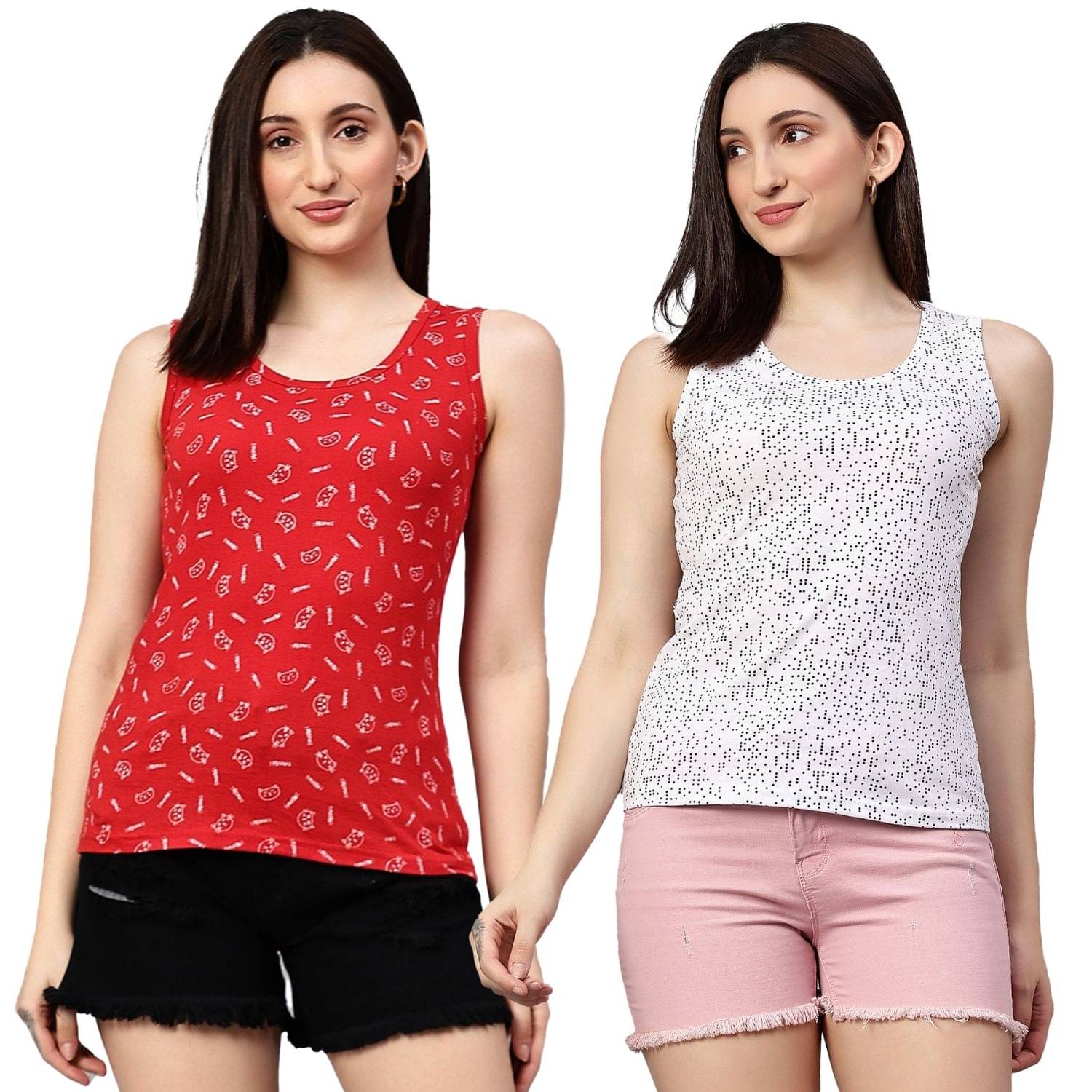 Myo Women's Cotton Tank Top ( Multicolor 2 ) Myo Women's Cotton Tank Top ( Multicolor 2 )