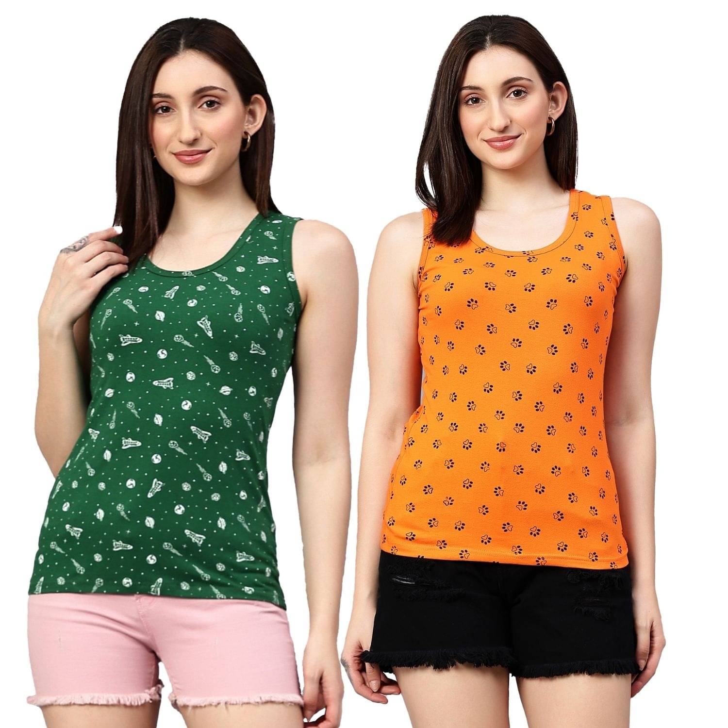 Myo Women's Cotton Tank Top ( Multicolor 2 ) Myo Women's Cotton Tank Top ( Multicolor 2 )