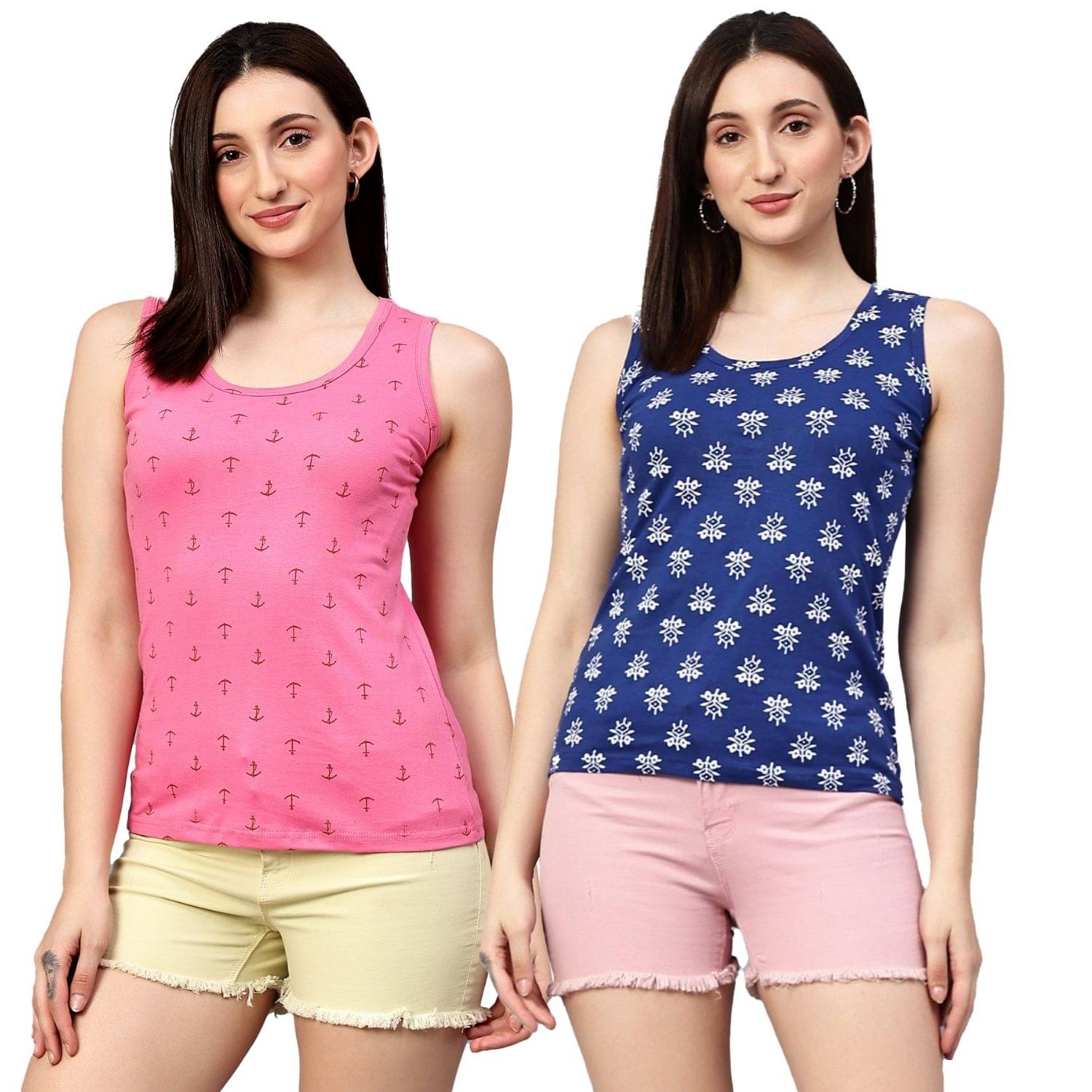 Myo Women's Cotton Tank Top ( Multicolor 2 ) Myo Women's Cotton Tank Top ( Multicolor 2 )