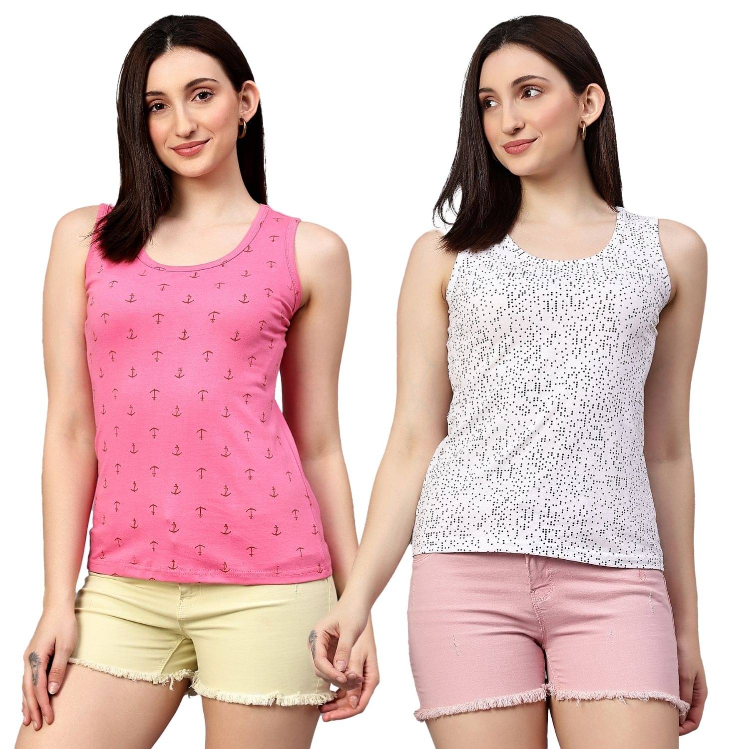     			Myo Women's Cotton Tank Top ( Multicolor 2 )