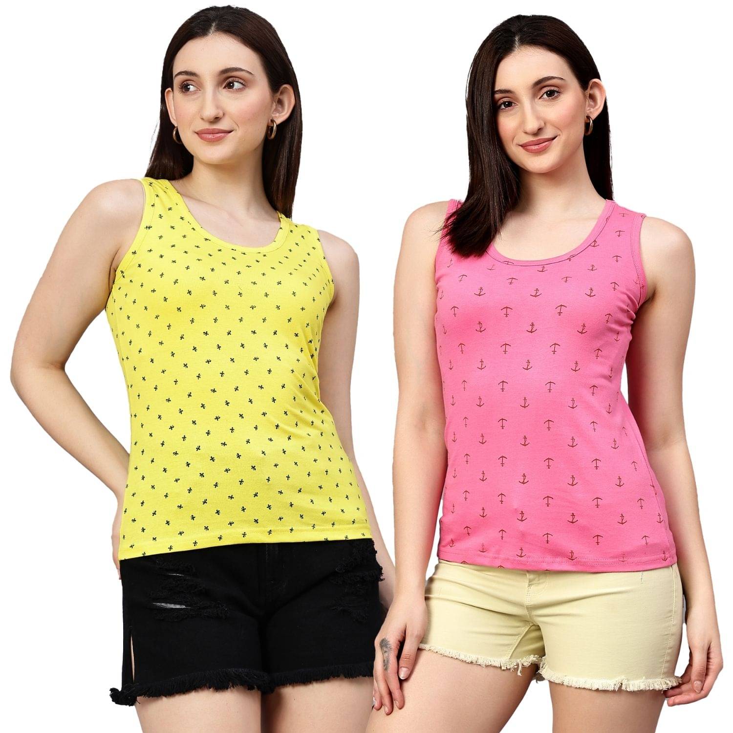 Myo Women's Cotton Tank Top ( Multicolor 2 ) Myo Women's Cotton Tank Top ( Multicolor 2 )