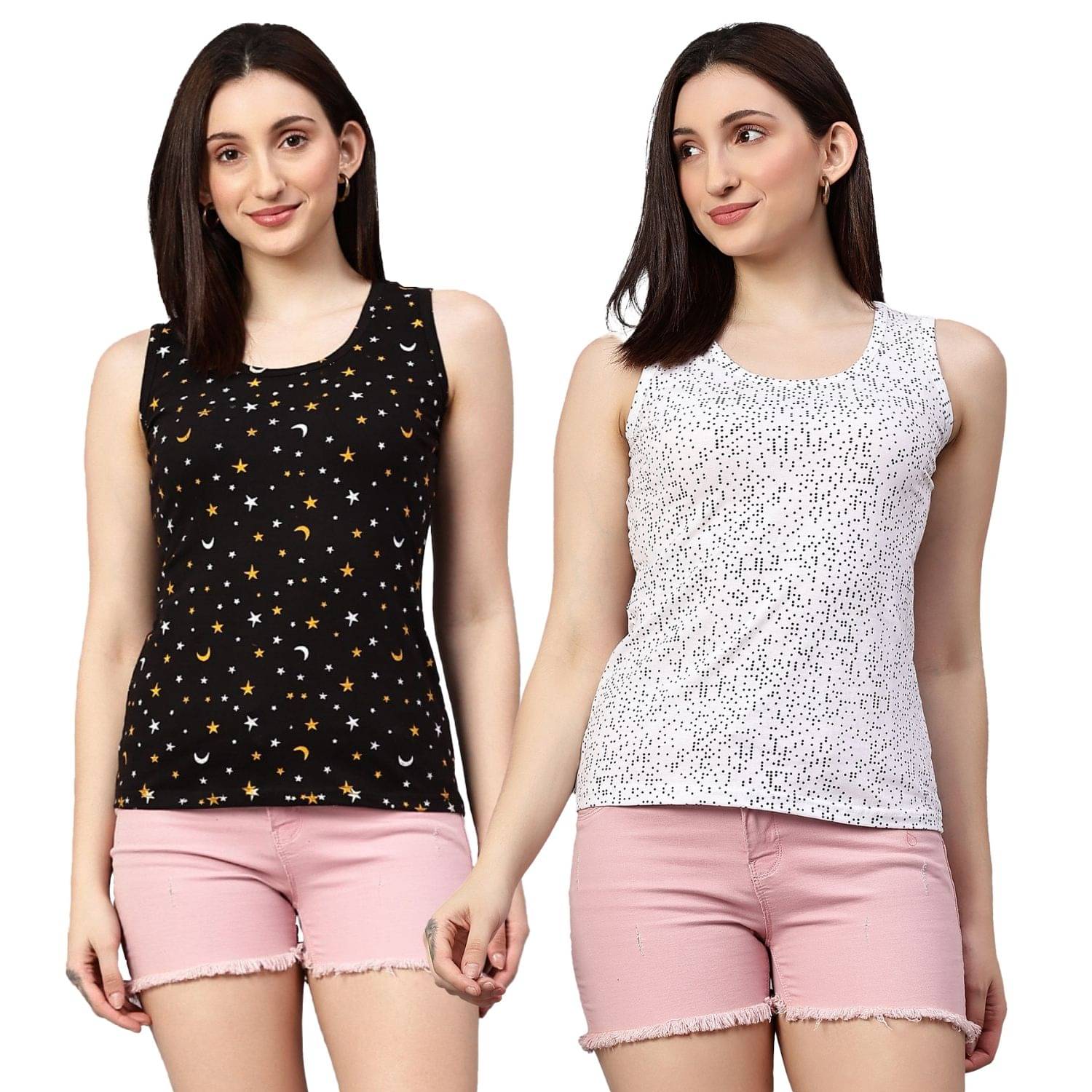 Myo Women's Cotton Tank Top ( Multicolor 2 ) Myo Women's Cotton Tank Top ( Multicolor 2 )