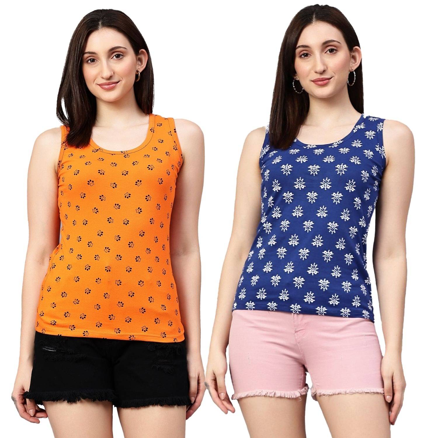 Myo Women's Cotton Tank Top ( Multicolor 2 ) Myo Women's Cotton Tank Top ( Multicolor 2 )