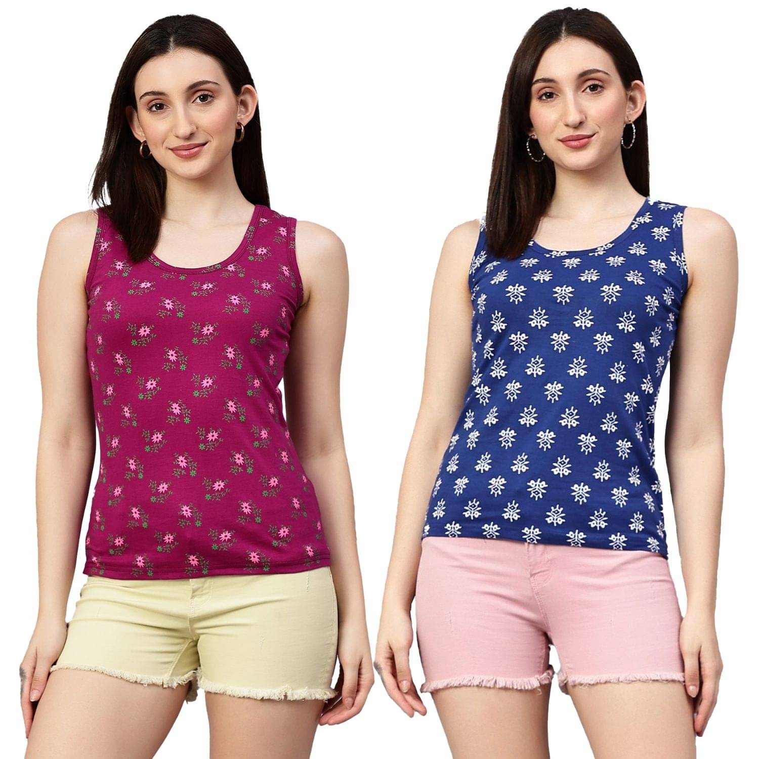 Myo Women's Cotton Tank Top ( Multicolor 2 ) Myo Women's Cotton Tank Top ( Multicolor 2 )