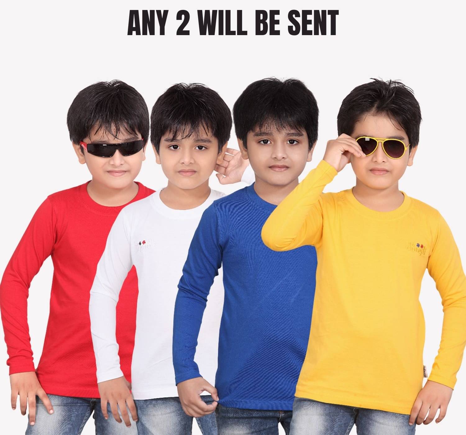     			NOW OR NEVER Pack of 2 Boys Cotton T-Shirt ( Multicolor )
