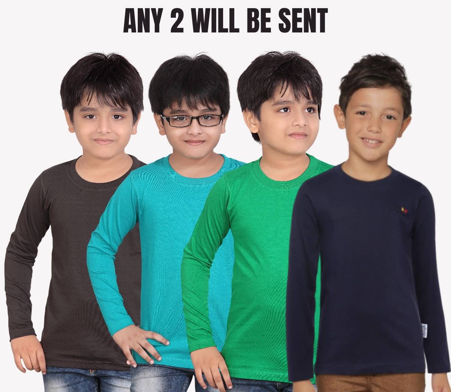     			NOW OR NEVER Pack of 2 Boys Cotton T-Shirt ( Multicolor 2 )