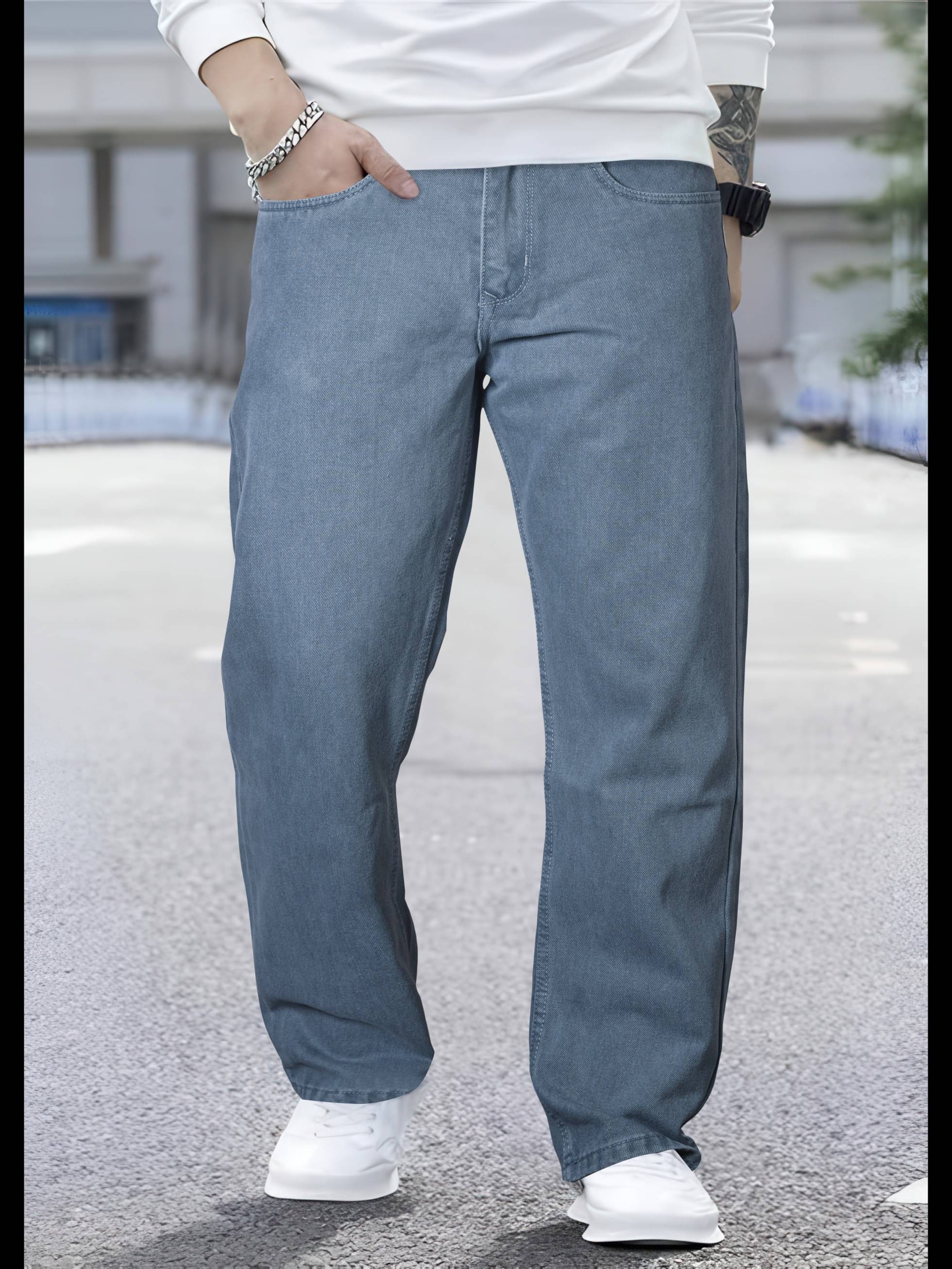     			RIG BONE Clean Look Men's Jeans - Grey ( Pack of 1 )