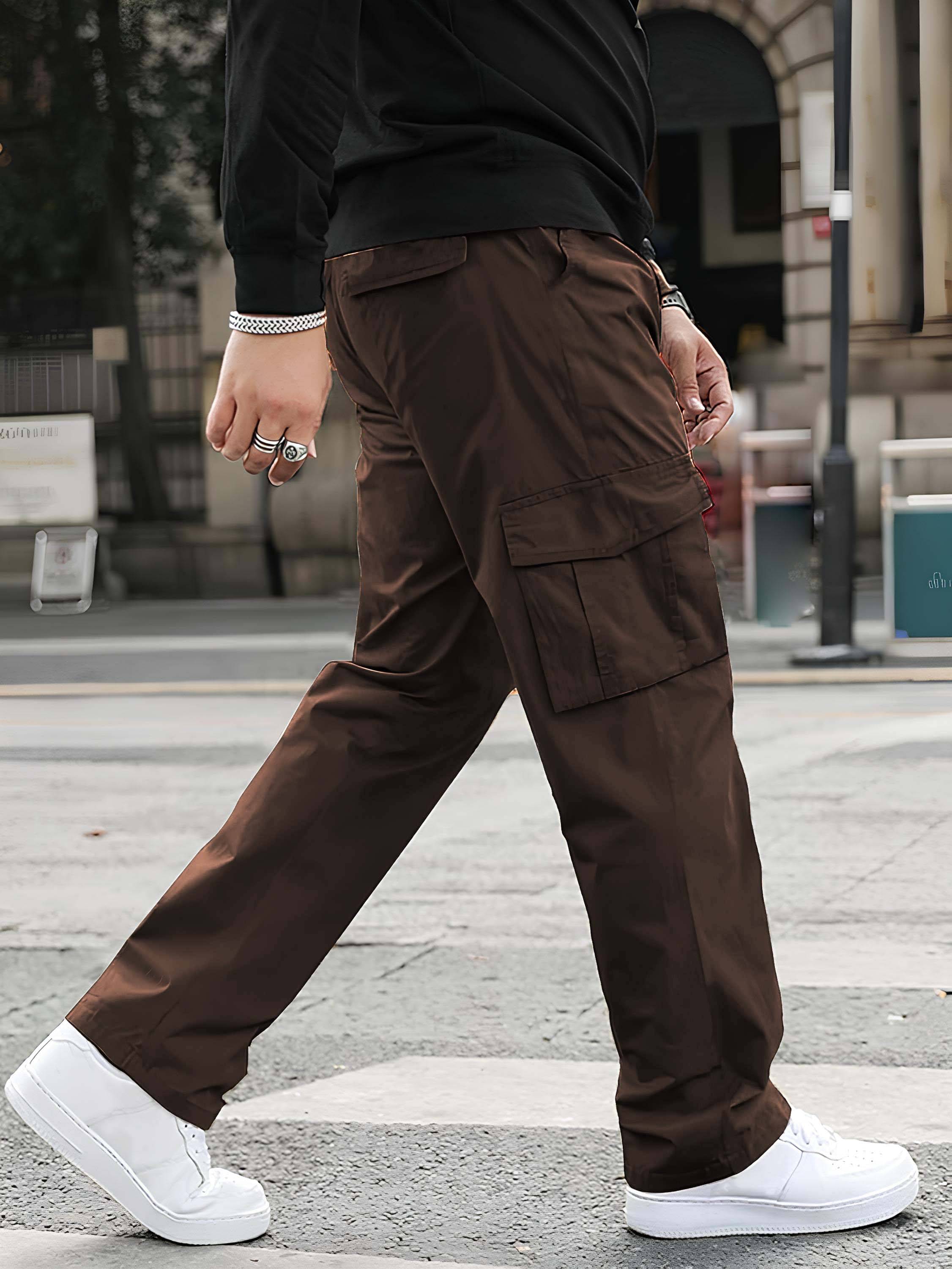     			Reoutlook Brown Cotton Men's Trackpants ( Pack of 1 )
