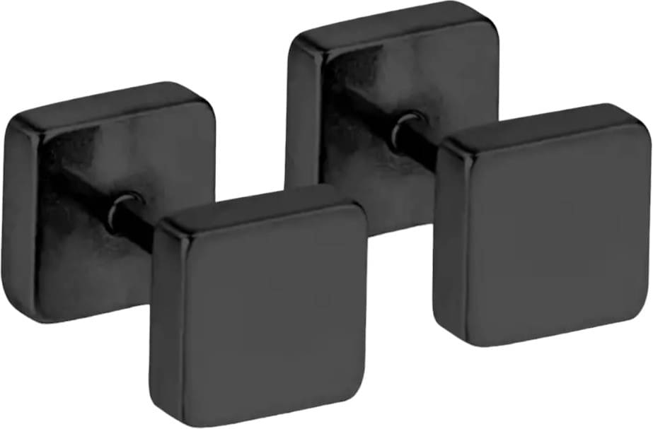     			Shree Ju Black Stud Earrings ( Pack of 1 )