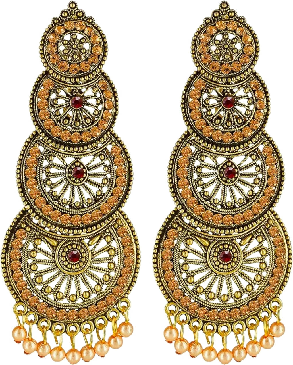     			Shree Ju Gold Danglers Earrings ( Pack of 1 )