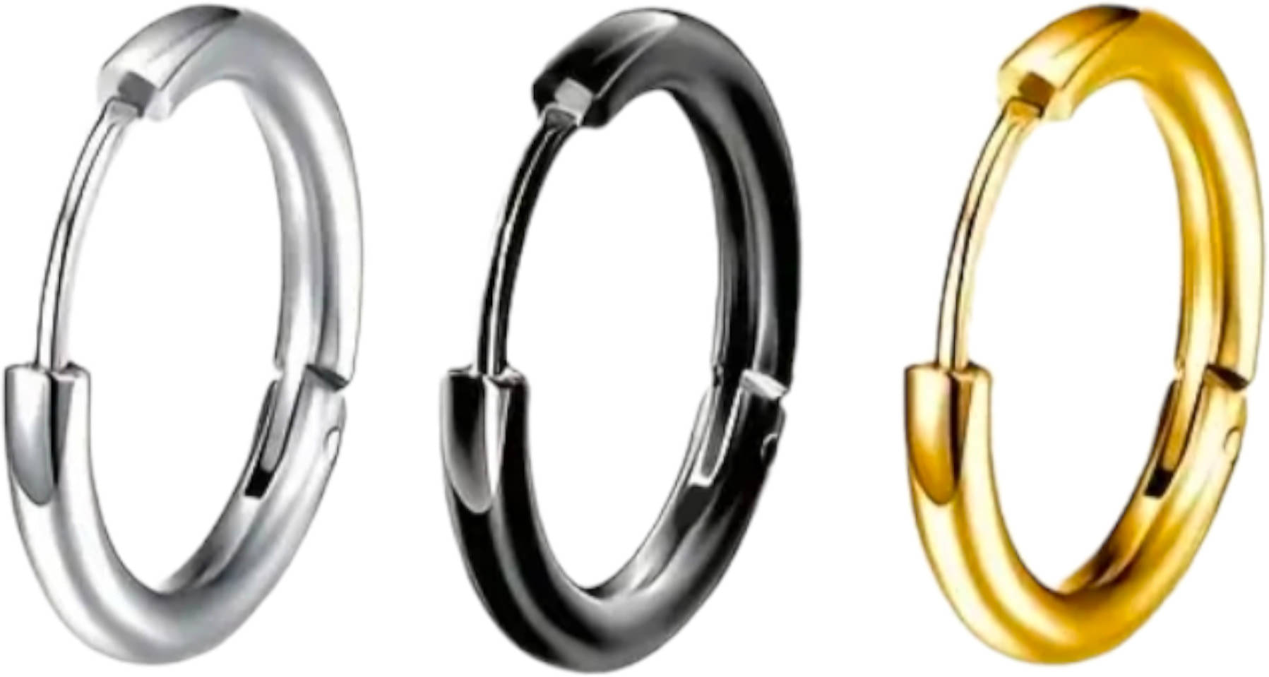     			Shree Ju Multicolor Bali Earrings ( Pack of 3 )