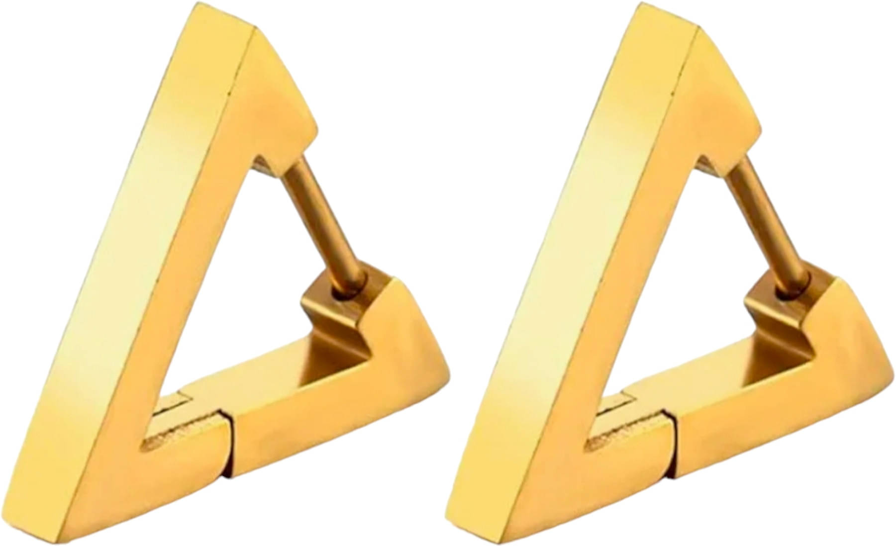 Shree Ju Trending & Stylish Golden Triangle Hinged Bali For Men Women Boys Girls Unisex Shree Ju Trending & Stylish Golden Triangle Hinged Bali For Men Women Boys Girls Unisex