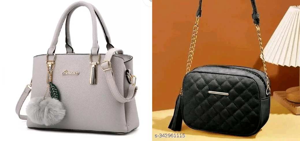     			TEH MONAINA CEPAT Shoulder Bag PU Set of 1 ( Black )