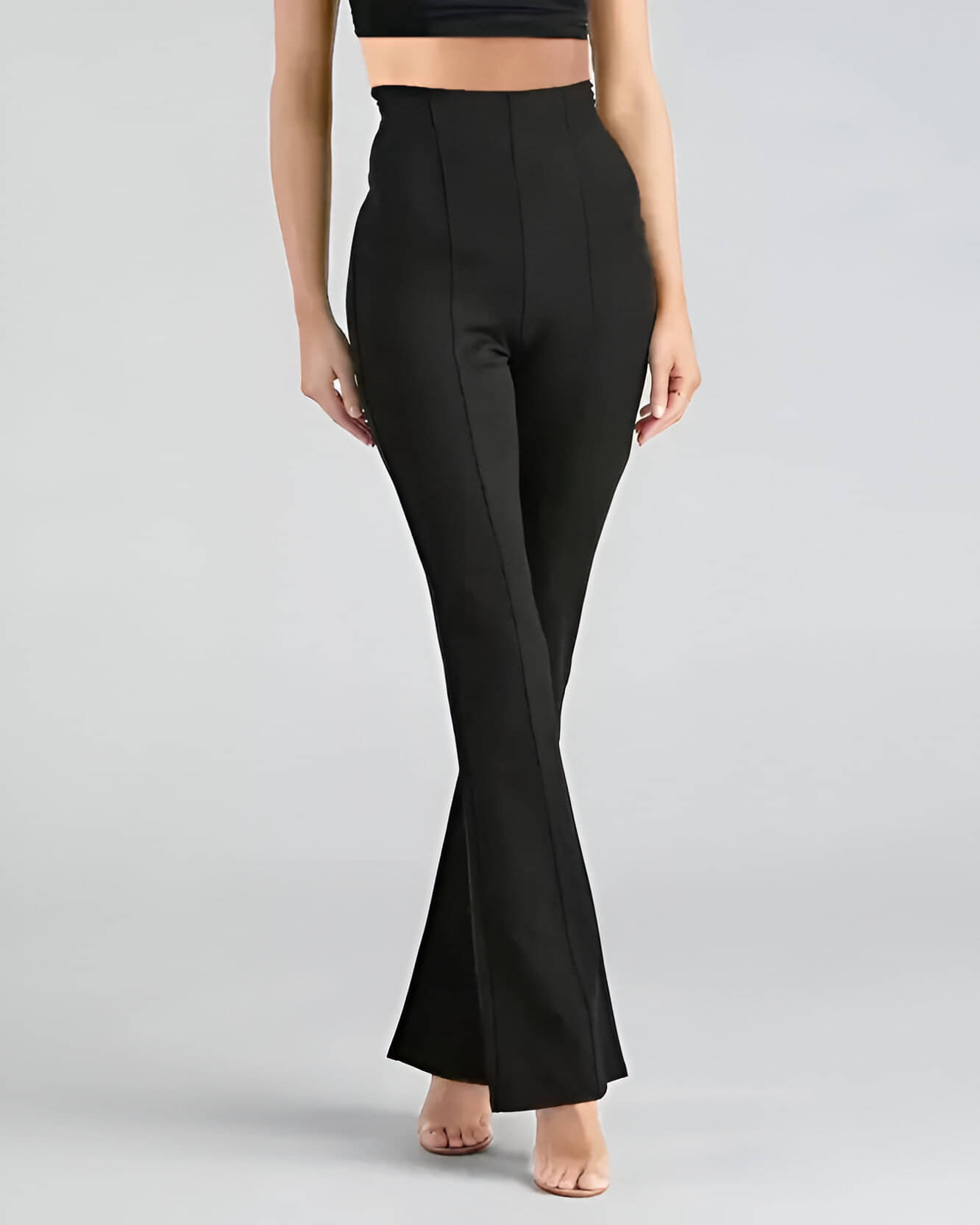 TERYPOL CLOTHING Pack of 1 Cotton Blend Straight Women's Palazzos ( Black ) TERYPOL CLOTHING Pack of 1 Cotton Blend Straight Women's Palazzos ( Black )