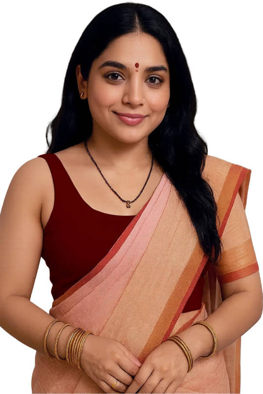 THE BLAZZE Brown Readymade without Pad Cotton Blend Women's Blouse ( Pack of 1 ) THE BLAZZE Brown Readymade without Pad Cotton Blend Women's Blouse ( Pack of 1 )