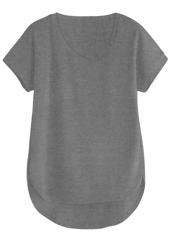 THE BLAZZE Women's Cotton Regular Top ( Grey )     			THE BLAZZE Women's Cotton Regular Top ( Grey )