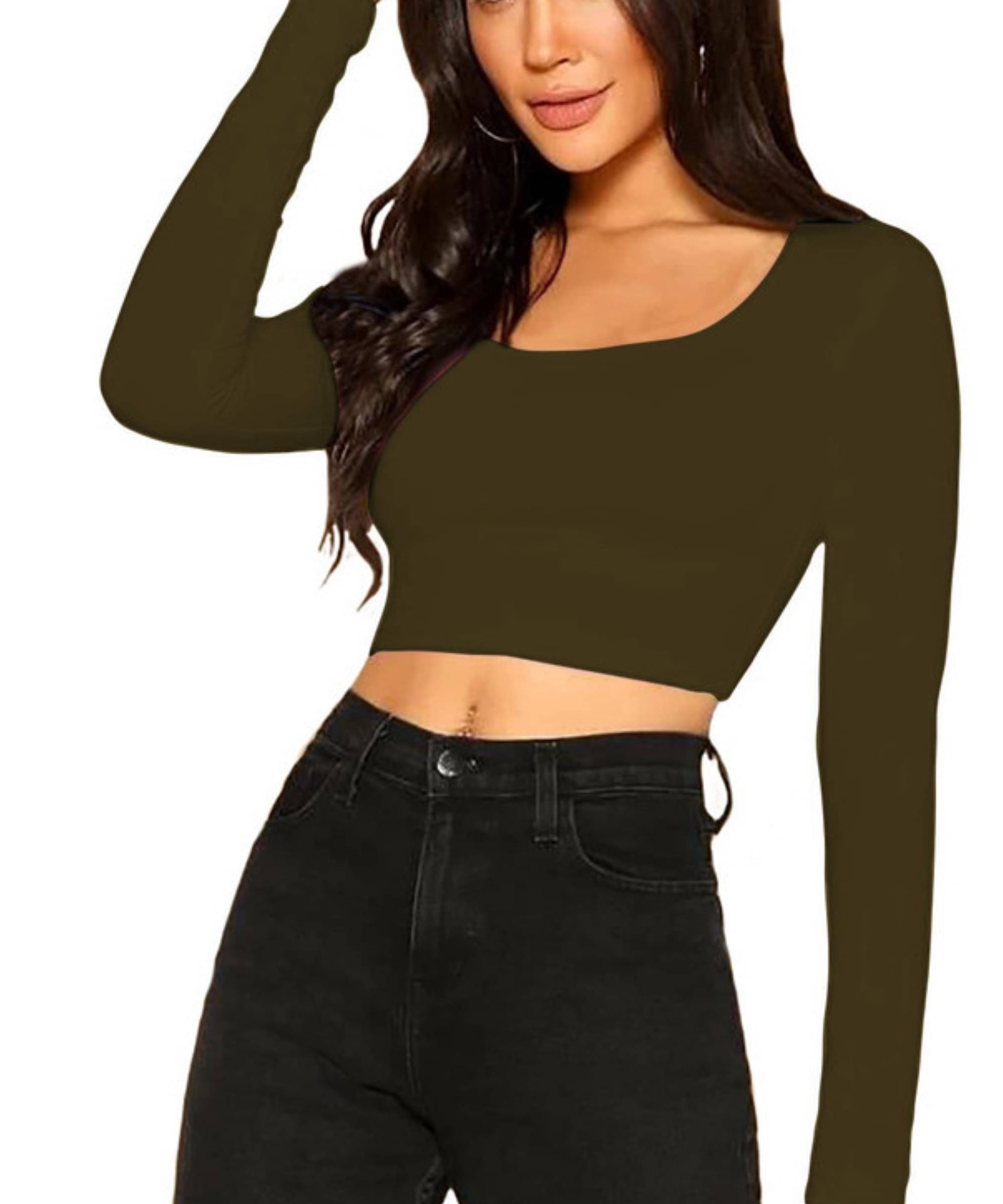 THE BLAZZE Women's Cotton Regular Top ( Green ) THE BLAZZE Women's Cotton Regular Top ( Green )