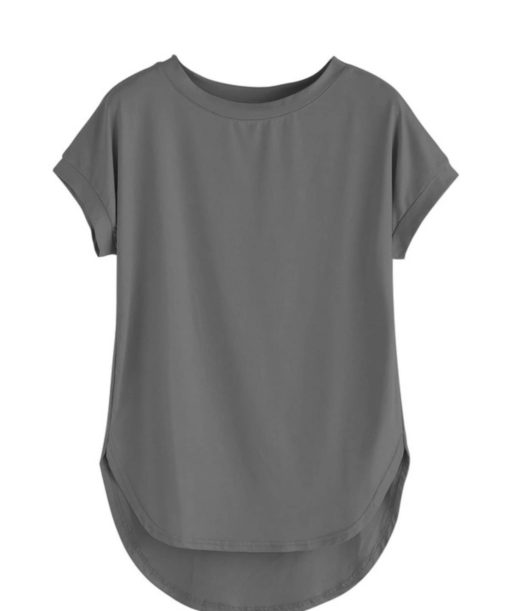 THE BLAZZE Women's Cotton Regular Top ( Grey ) THE BLAZZE Women's Cotton Regular Top ( Grey )