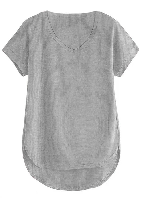     			THE BLAZZE Women's Cotton Regular Top ( Grey )