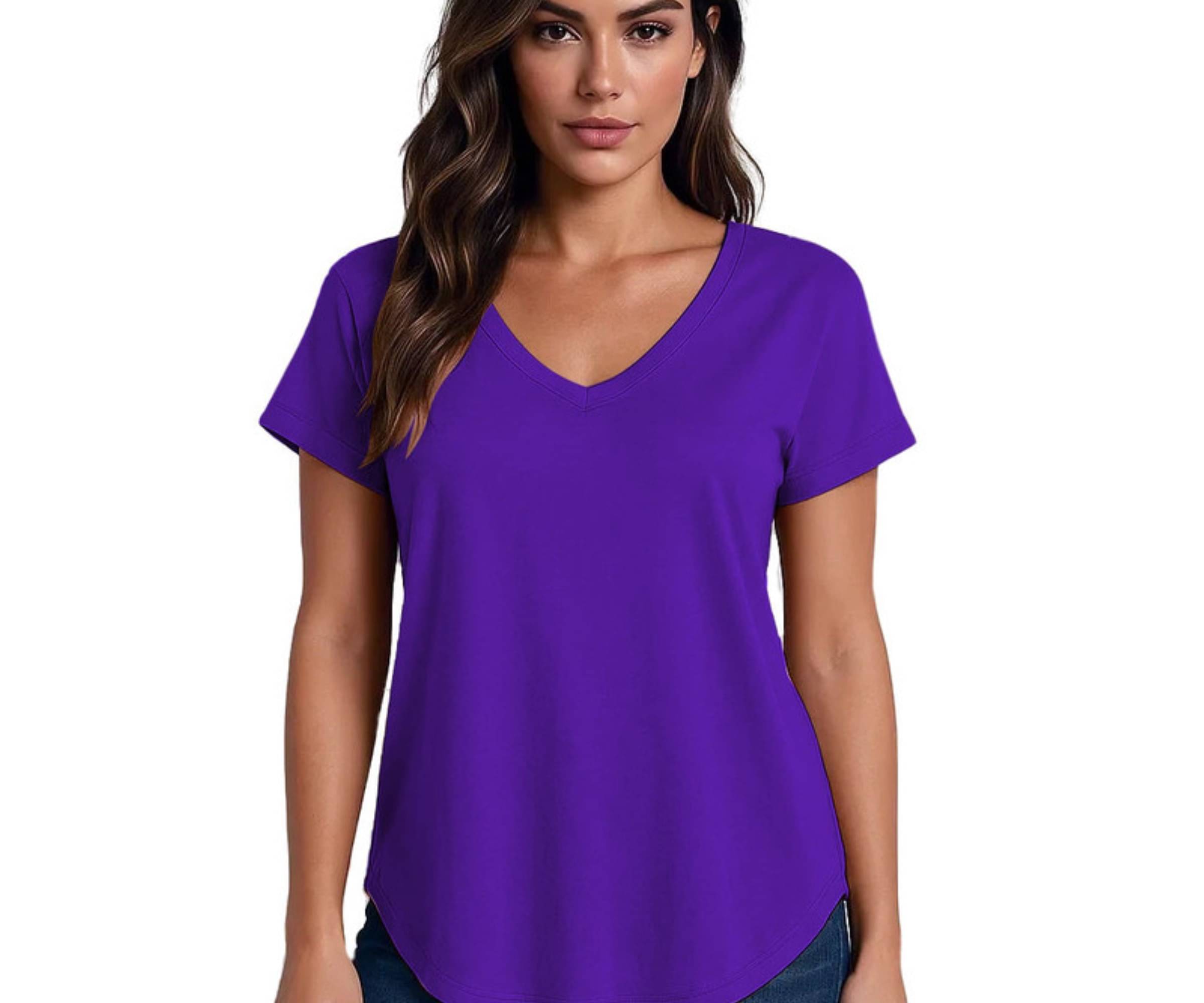    			THE BLAZZE Women's Cotton Crop Top ( Purple )