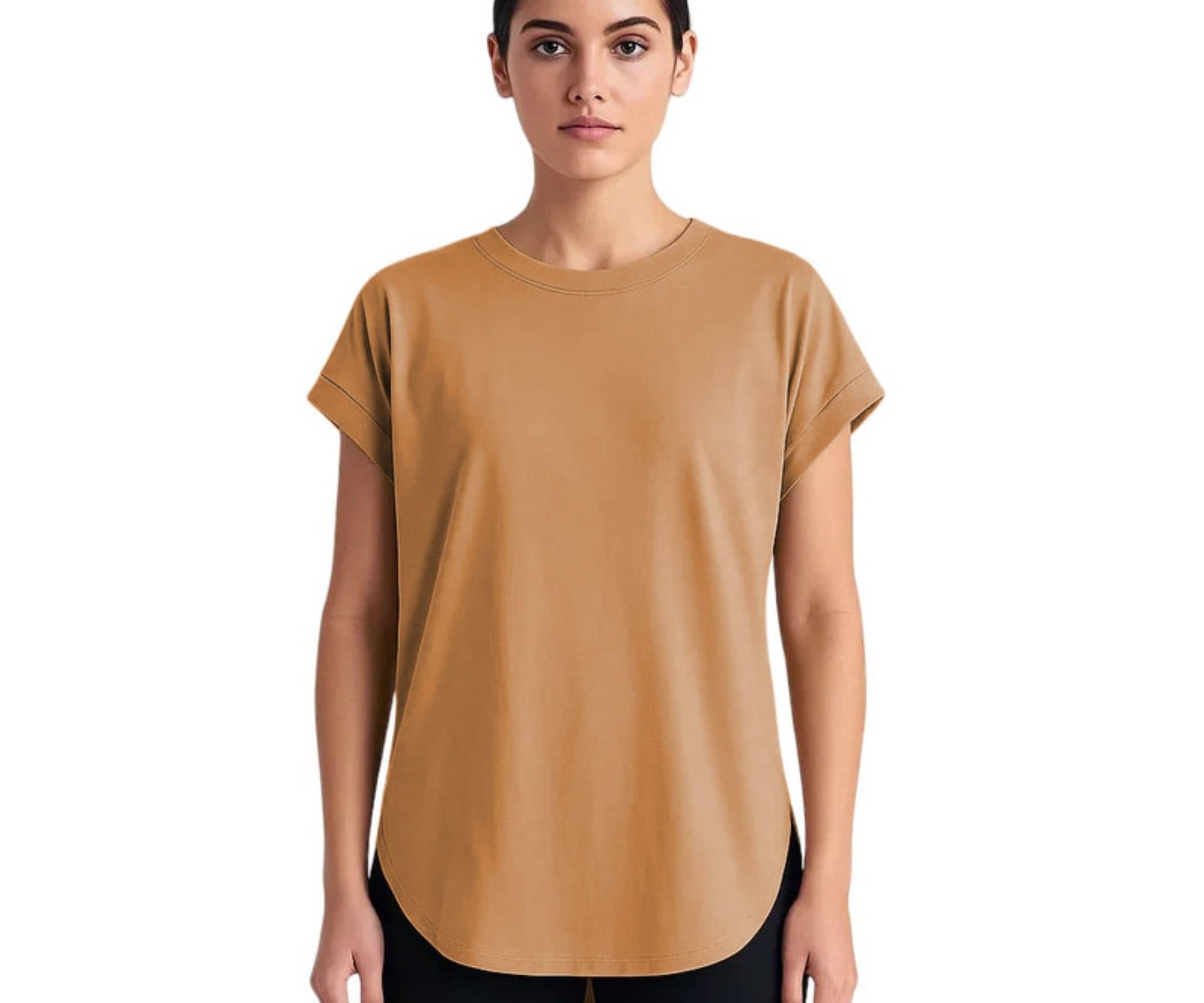 THE BLAZZE Women's Cotton Crop Top ( Beige )     			THE BLAZZE Women's Cotton Crop Top ( Beige )