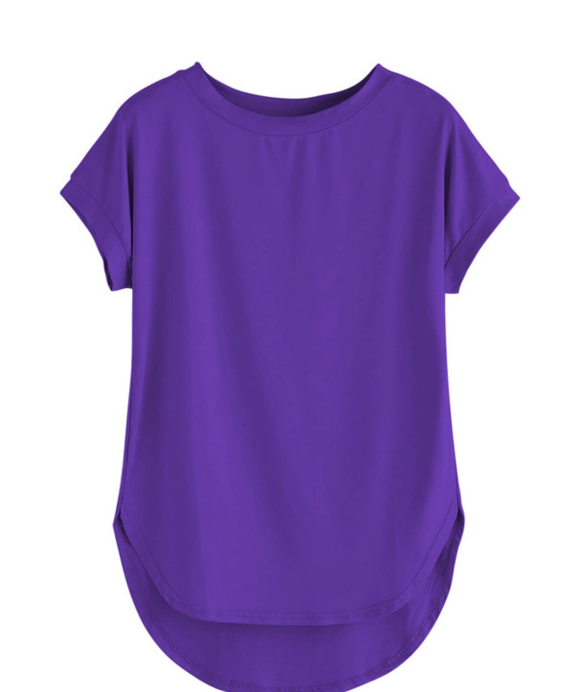THE BLAZZE Women's Cotton Regular Top ( Purple ) THE BLAZZE Women's Cotton Regular Top ( Purple )