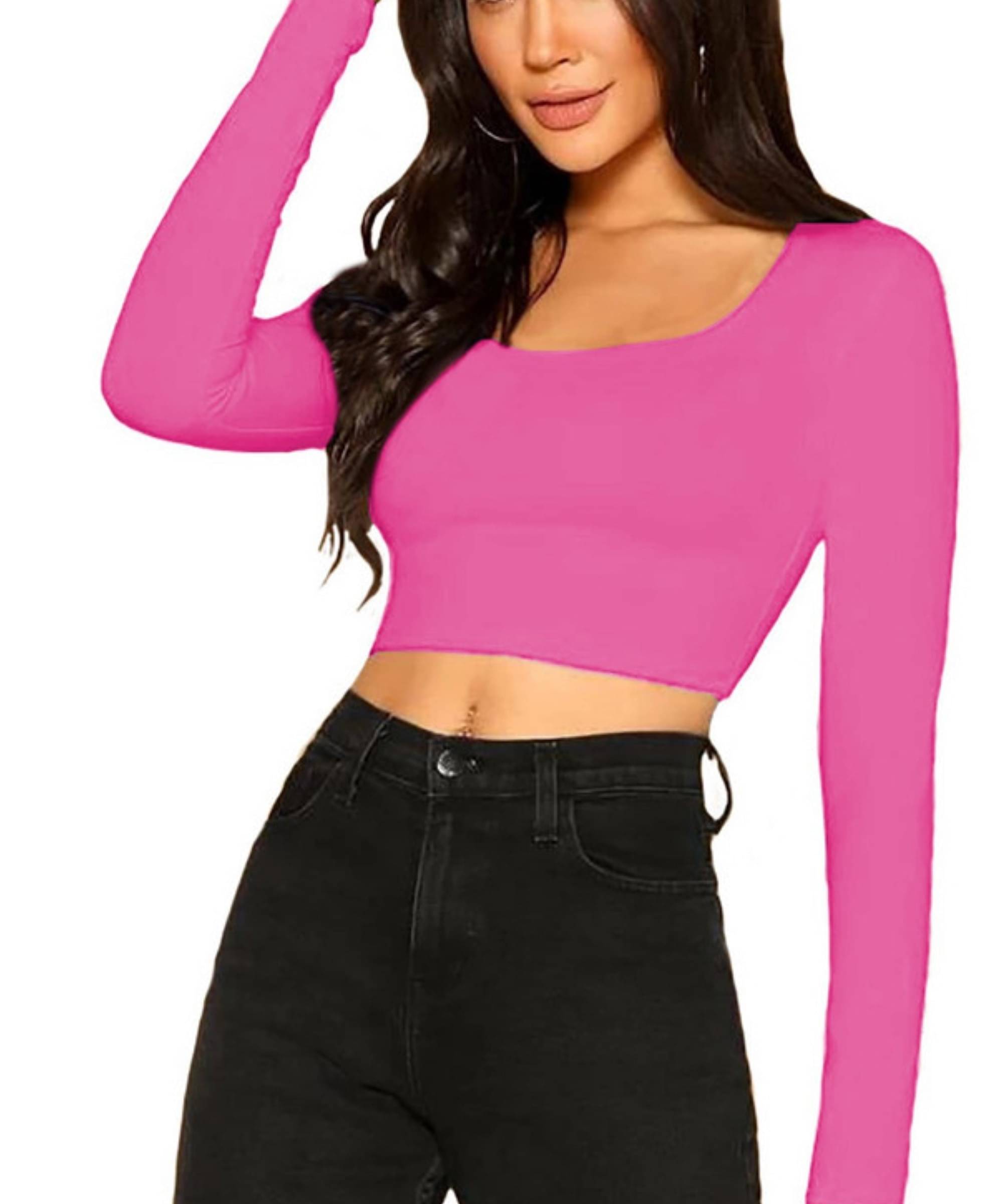     			THE BLAZZE Women's Cotton Regular Top ( Pink )