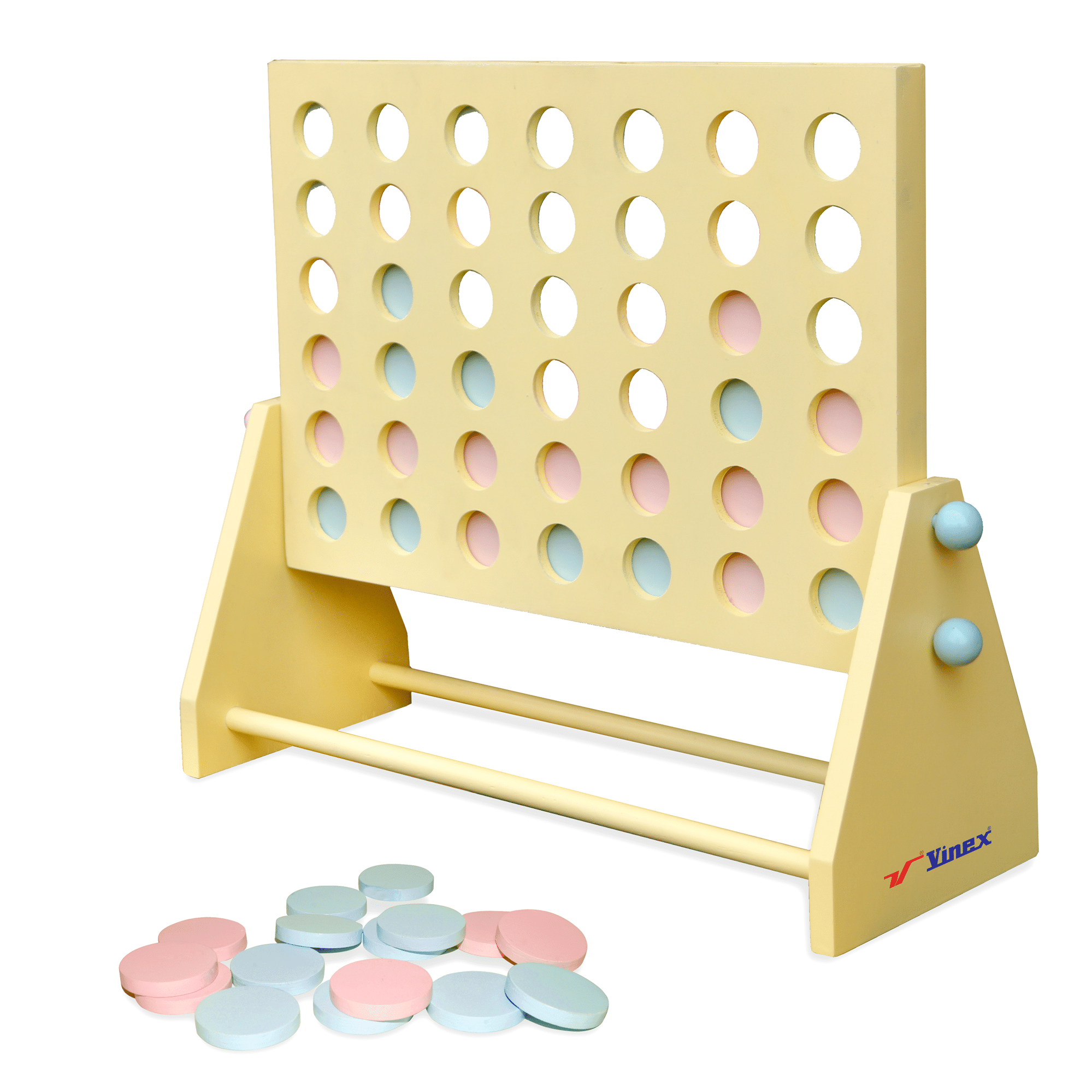 Vinex Wooden Plot 4 Game - Classic , Game Wooden Portable 2 Player Board Game | Learning & Educational, Mind Challenging Toy for Kids Ages 6 and Above, Plot 4 Game for Kids, Tactical Board Game for Kids Vinex Wooden Plot 4 Game - Classic , Game Wooden Portable 2 Player Board Game | Learning & Educational, Mind Challenging Toy for Kids Ages 6 and Above, Plot 4 Game for Kids, Tactical Board Game for Kids
